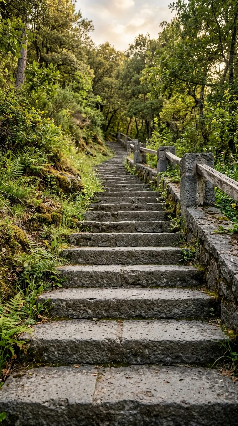 Cantera gris aplicada en escalera