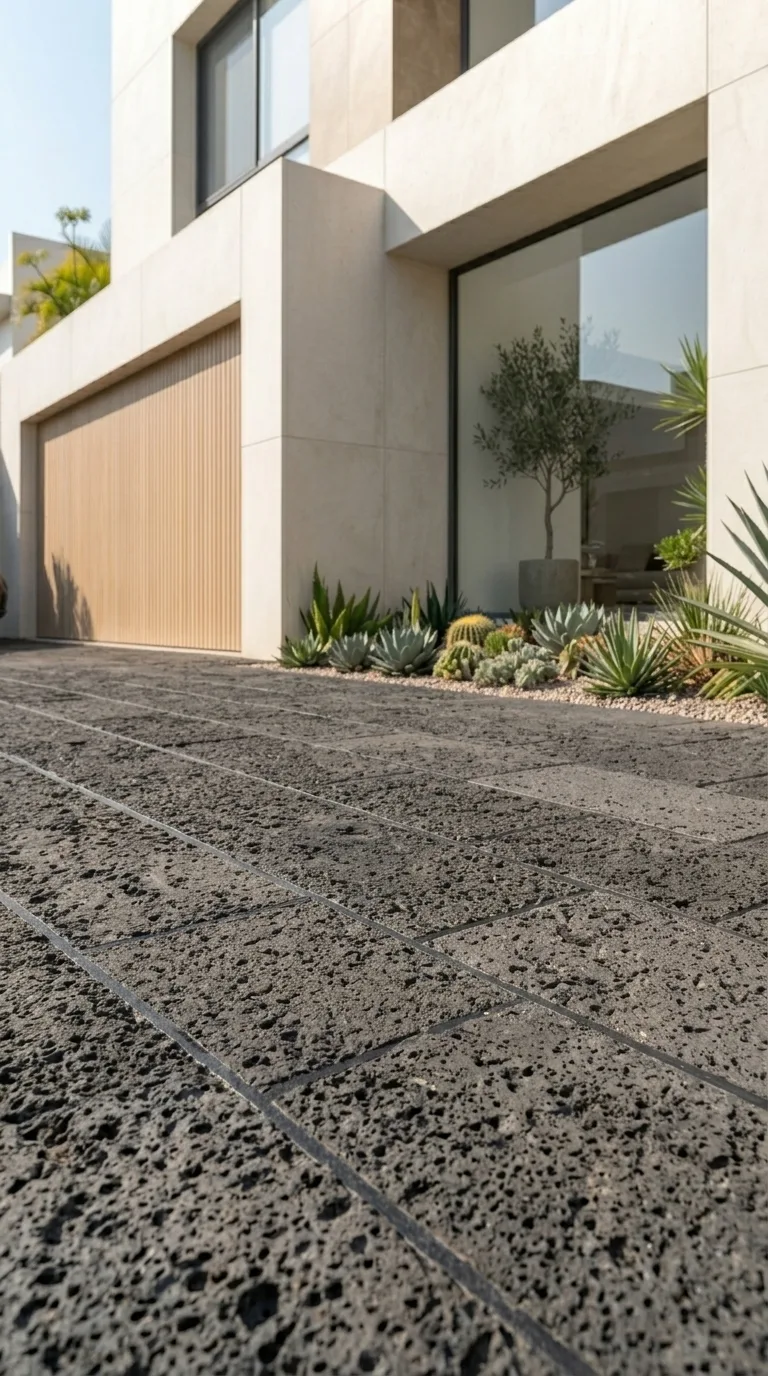 Cantera natural aplicada en piso